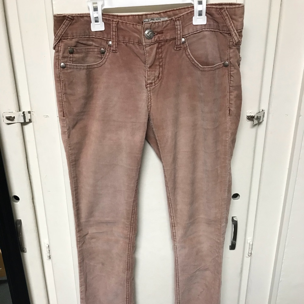 Corduroy light pink Free People pants